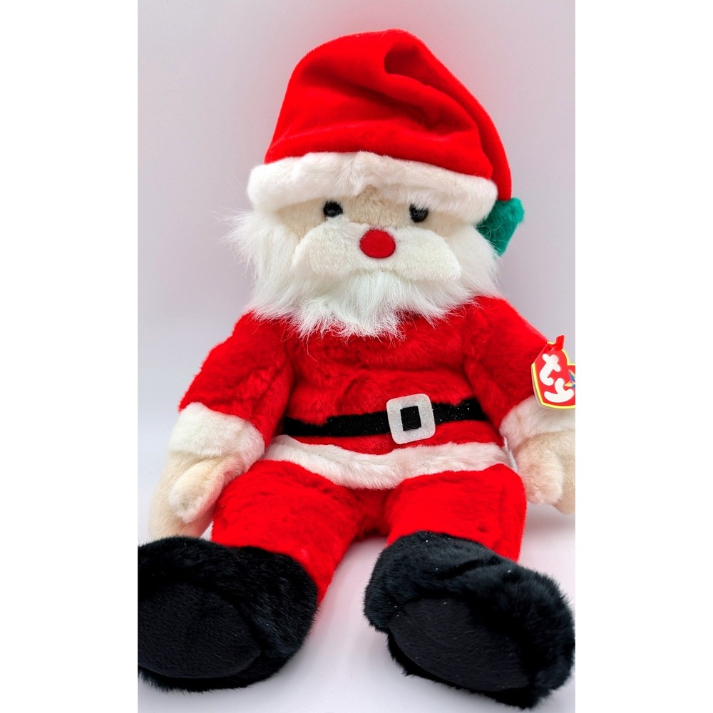 Ty Beanie Buddy Santa Claus Plush 2000 Red Holiday Stuffed Animal 14 inch
